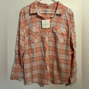 Croft & Barrow Plaid Button-Up Shirt